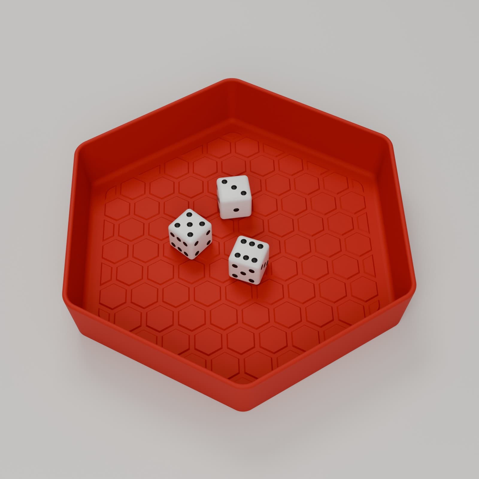 Dobbelbak Zeshoek in rood